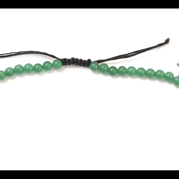 246.90 ctw Green Agate Beads Adj Thread Necklace - Picture 6 of 9